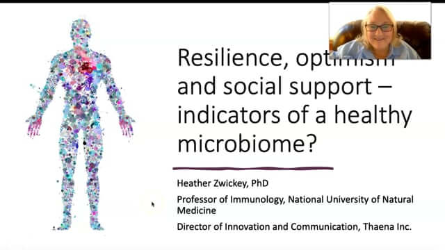 CONNECT 2021 - Resilience, Optimism and Social Support: Indicators of a healthy microbiome? ~ Heather Zwickey, PhD