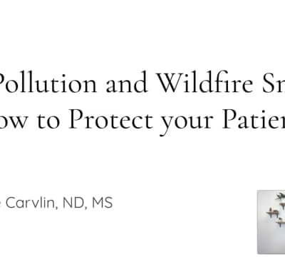 CONNECT 2022 - Air Pollution & Wildfire Smoke: How to protect your patients | Katherine Carvlin, ND, MS