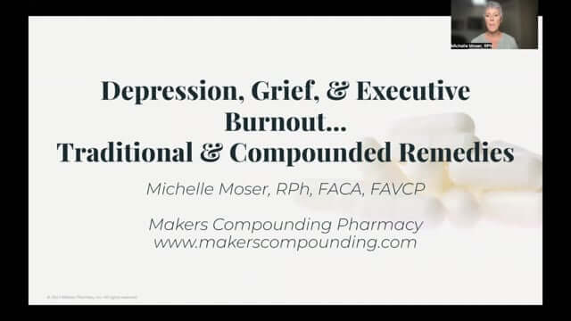 CONNECT 2022 - Depression, Grief, & Executive Burnout: Compounded solutions to complex issues | Michelle Moser, RPh, FACA, FACVP