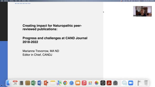 CONNECT 2022 - Creating Impact for Naturopathic Peer-reviewed Publications: CAND Journal 2018-2022 | Marianne Trevorrow, MA, ND