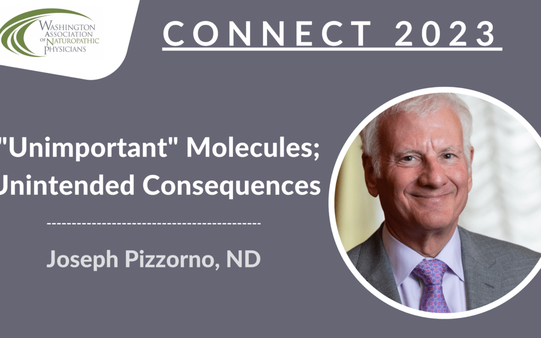 CONNECT 2023 | "Unimportant" Molecules; Unintended Consequences | Joseph Pizzorno, ND