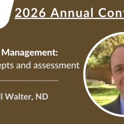 2026 Conference | Pain Management: Key concepts and assessment | Bill Walter, ND